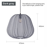 Scandinavian Silk Balloon Chandelier by - Home Decor Lighting Fixture