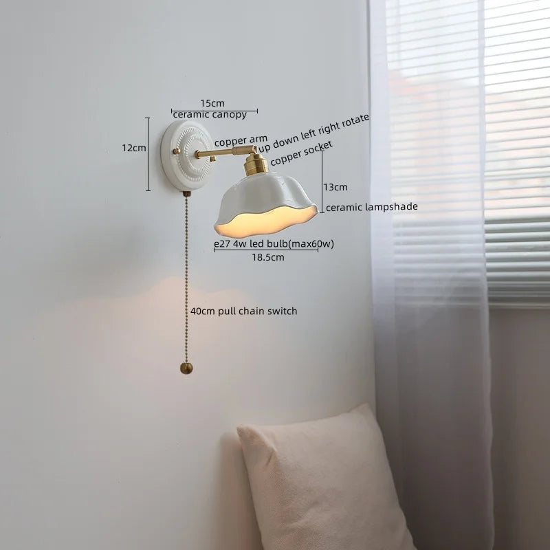 Modern Ceramic LED Wall Lamp for Home Decor