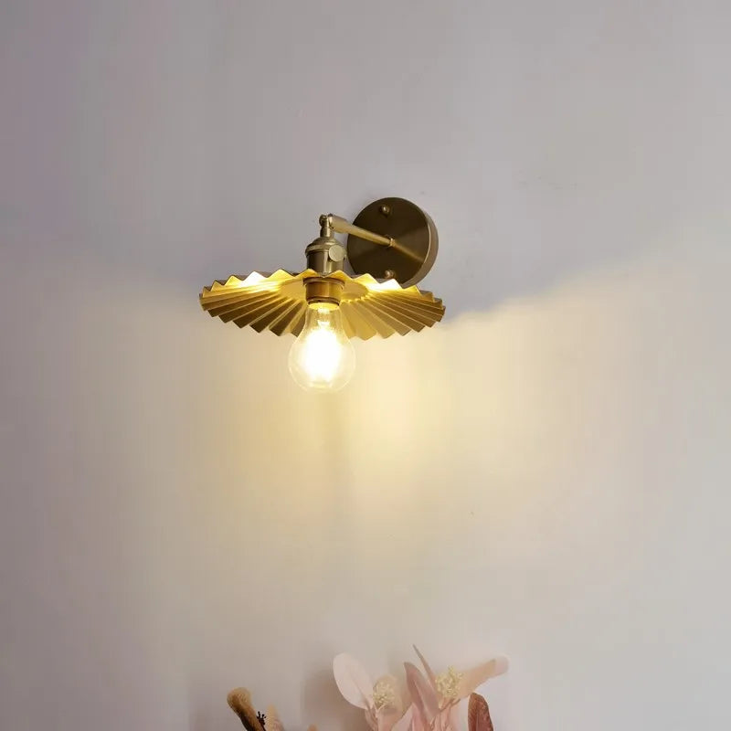 Copper LED Wall Light for Modern Spaces.
