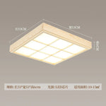 Modern Wood Ceiling Chandelier LED Lights for Living Room and Kitchen