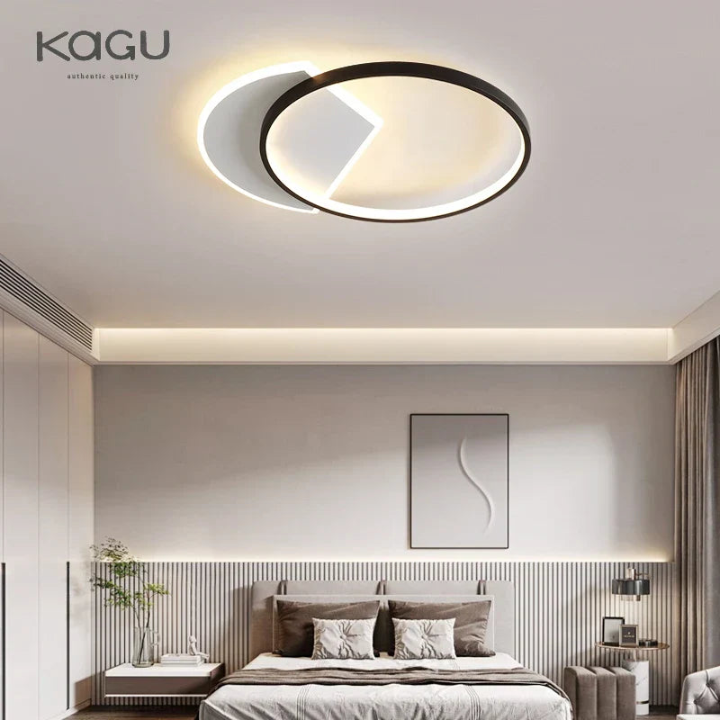 Modern LED Ceiling Lights Bedroom Study Living Room Indoor Round Square Lamp