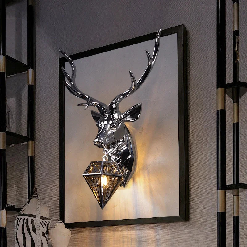 Nordic Antler Deer Wall Sconce Light for Bedroom and Kitchen