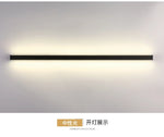 Minimalist Line Wall Lamp for Bedroom Headboard Hallway Creative Strip Light