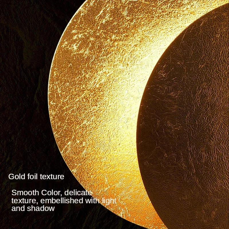 Modern Moon Eclipse LED Wall Lamps for Living Room Bedroom Decoration