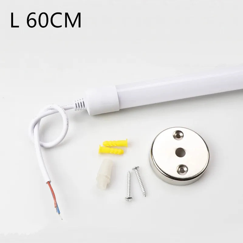 Waterproof LED Tube Pendant Light Fixture for Industrial Outdoor Decor
