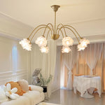 Elegant Flower Chandelier - Modern Retro Medieval Style for Living Room Dining Bedroom