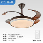 Modern LED Ceiling Fan with Remote Control for Living Room, Bedroom, Dining Room
