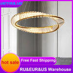Gold Möbius Strip Pendant Chandelier for Luxe Living and Dining Spaces