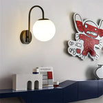 Glass Ball LED Wall Sconce for Bedroom Living Room, Nordic Style Wall Lighting Fixtures