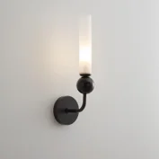 Modern Copper Base Glass Shade Wall Lamp for Living Room Lighting