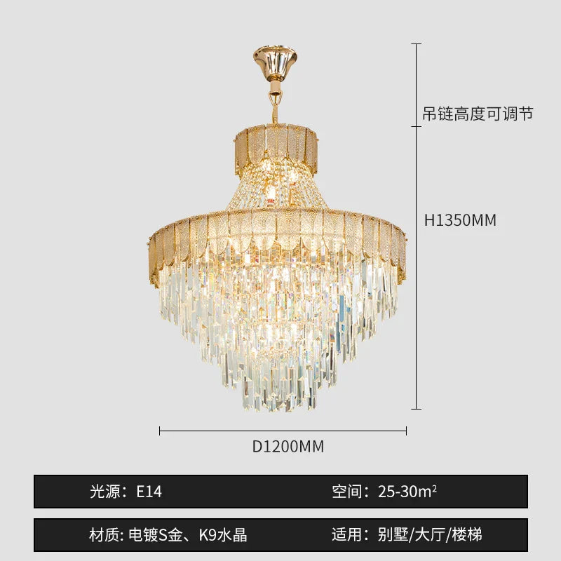 Shell Art Color Chandelier Luxury Lighting for Living & Dining Rooms