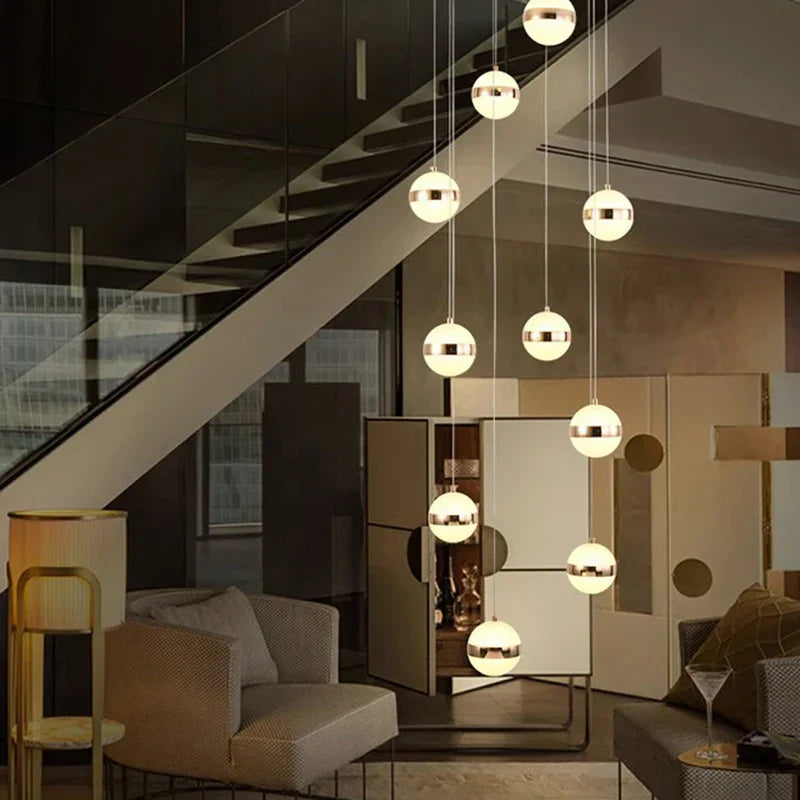 Modern Pendant Light Chandeliers for Living Room Staircase LED Indoor Lighting