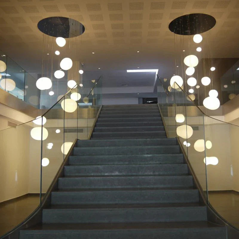 Nordic Glass Lampshade LED Ceiling Chandelier for Home Decoration