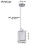 Crystal Chandelier Luxury Ceiling Lamp LED Modern Pendant Light for Indoor Spaces