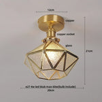 White Glass LED Ceiling Light - Modern Nordic Style Home Decor