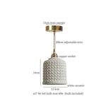 Nordic Ceramic LED Pendant Lamps Modern Minimalism Hanging Light for Home Decor