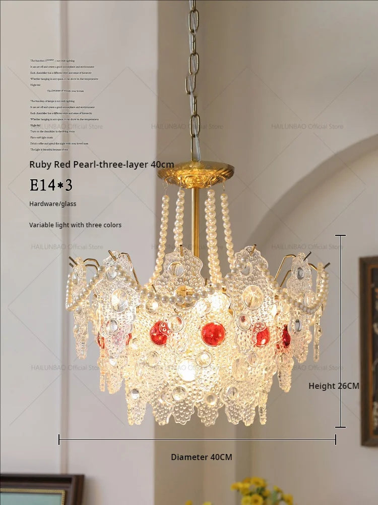Crystal Chandelier: Elegant Retro Lighting for Bedroom, Dining, Living Room & Cloakroom