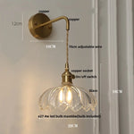 Afralia™ Glass LED Wall Sconce: Modern Nordic Design with Pull Chain Switch