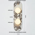 White Glass LED Wall Sconce Modern Luxury Stair Light Fixture Lamparas