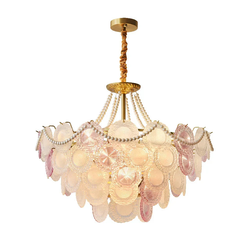 Modern Crystal Pearl Chandelier for Living Room, Bedroom, Dining Room