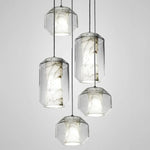 Glass Chandelier Ceiling Pendant Lamp for Living Dining Bedroom