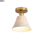 Ceramic LED Ceiling Light Modern White Porch Balcony Luminaria