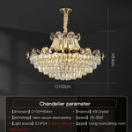 Crystal Chandelier: Modern Nordic Luxury for Living Room, Dining Room, Bedroom