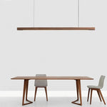 Walnut Wood Pendant Light LED Modern Minimalist Restaurant Bar Counter Droplight
