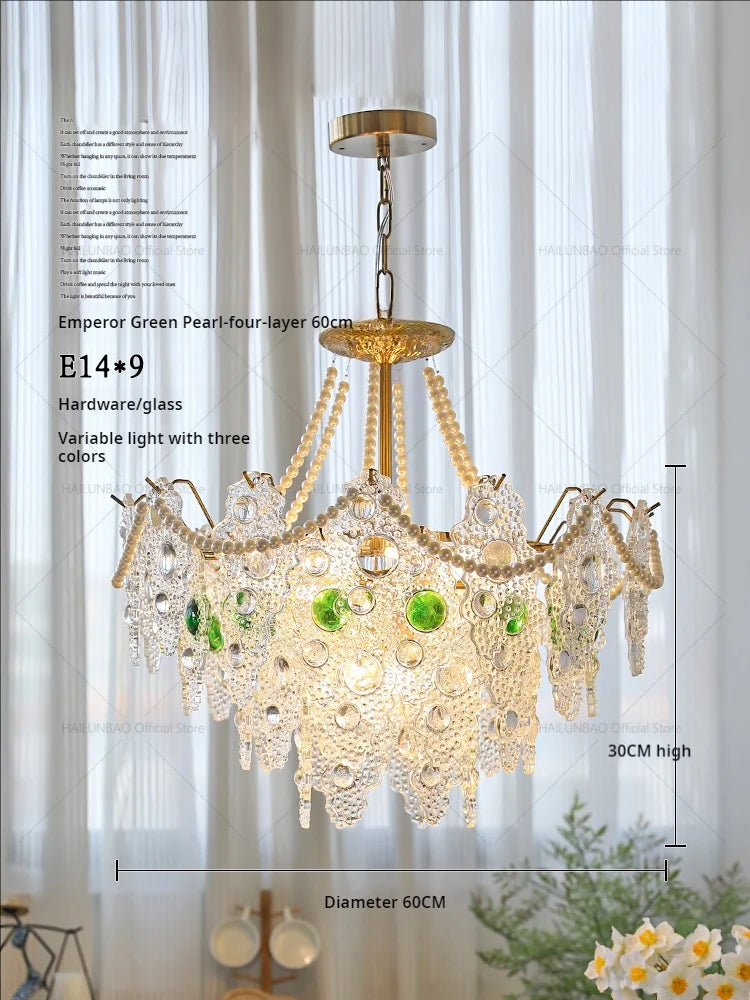 Crystal Chandelier: Elegant Retro Lighting for Bedroom, Dining, Living Room & Cloakroom
