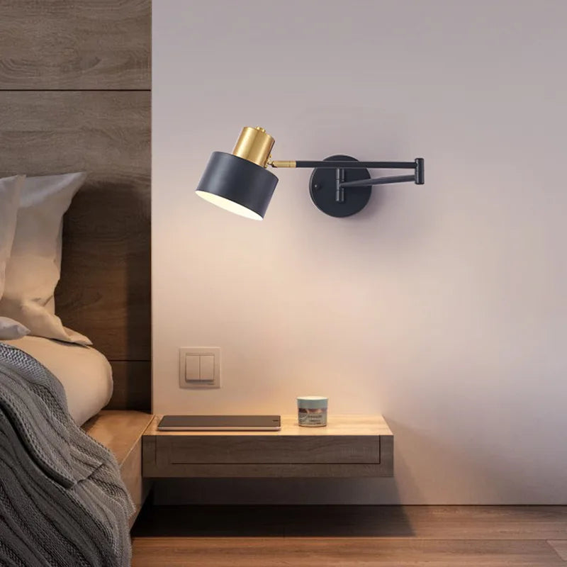 Afralia™ Iron Art LED Wall Lamp for Bedroom Stair Kitchen Living Room Decor
