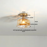 LED Glass Ceiling Lamp Modern Indoor Lighting Fixture