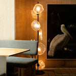 Nordic Glass Shade LED Floor Lamp for Minimalist Living Room & Bedroom