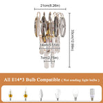 Crystal LED Wall Light Modern Elegant Design for Living Room & Bedroom