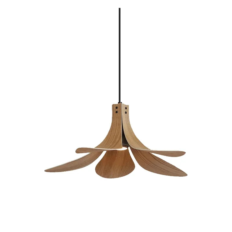 Nordic Wood Chandelier: LED Pendant Lamp for Home, Restaurant, and Bar