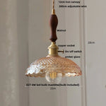Wicker Glass LED Pendant Light - Modern Adjustable Fixture for Restaurant & Coffee Bar