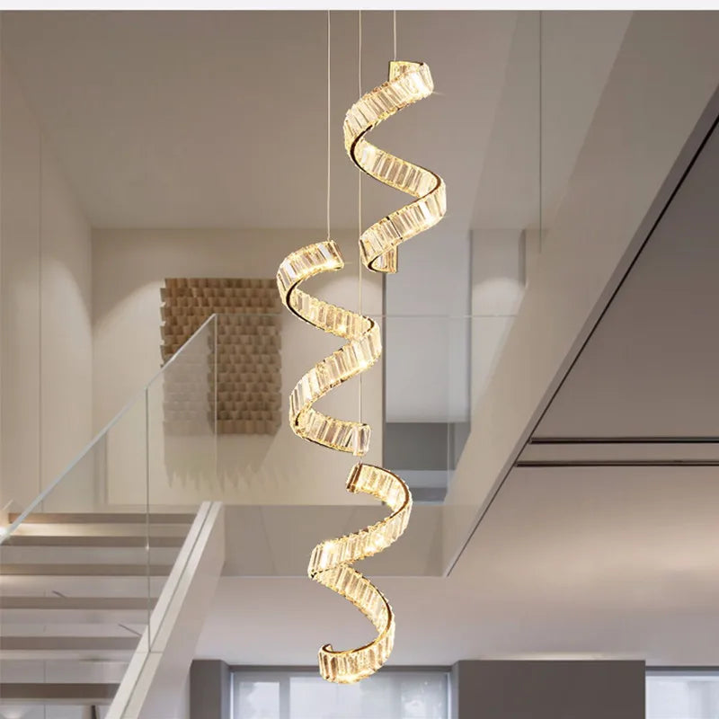 Luxury LED Chandelier with K9 Crystals for Home Suspension