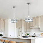 Crystal Pendant Light: Modern LED Chandelier for Home Decor & Kitchen Island