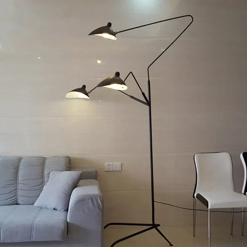 Modern Tripod Floor Lamp for Bedroom and Living Room