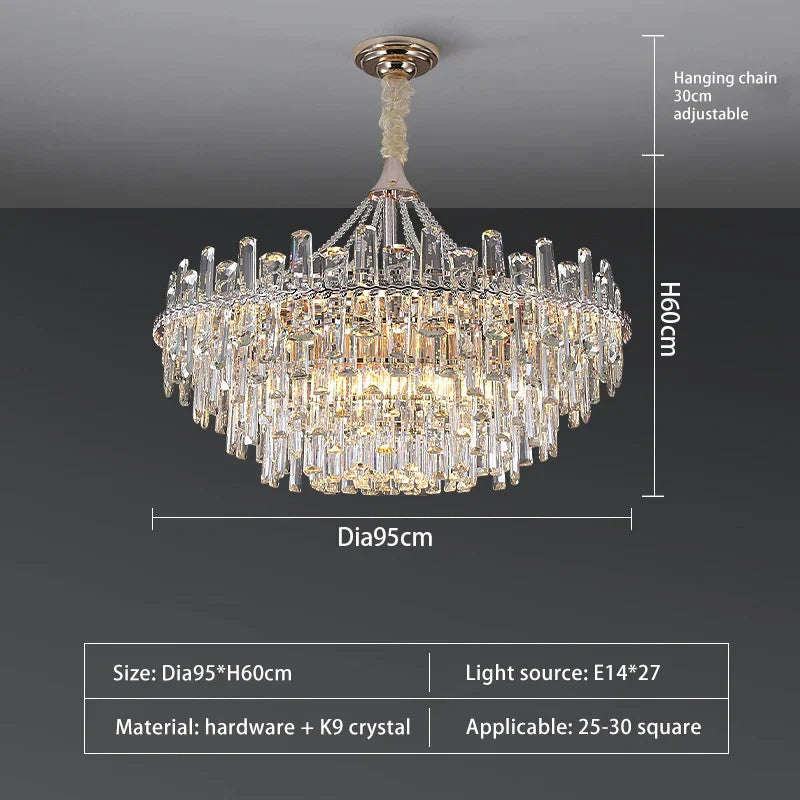 Sparkling LED Chandelier by for Elegant Home Lighting