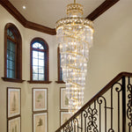 Luxury Crystal Chandelier for Duplex Building, Hotel Lobby, Villa Staircase & Hall