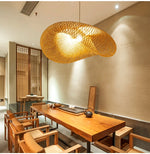 Bamboo Weave LED Pendant Light Chandelier - Vintage Handmade Rattan Hanging Lamp