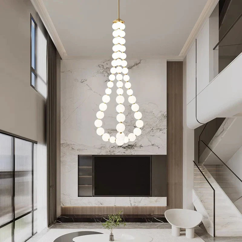 Nordic Home Stair Chandelier Living Dining Pendant Ceiling Indoor Lighting