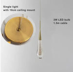 LED Crystal Chandelier for Home Decor & Lighting - Modern & Elegant Ceiling Light