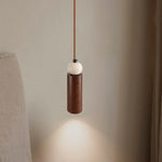 Iron LED Pendant Light Fixture for Home Living Room, Restaurant Yellow Travertine Ball Hang Lamp