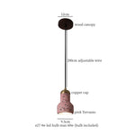 Wabi Sabi LED Pendant Lights Fixture Terrazzo Hanging Lamp Lighting