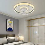 6-Speed LED Ceiling Fan Light for Living Room - 360° Rotation