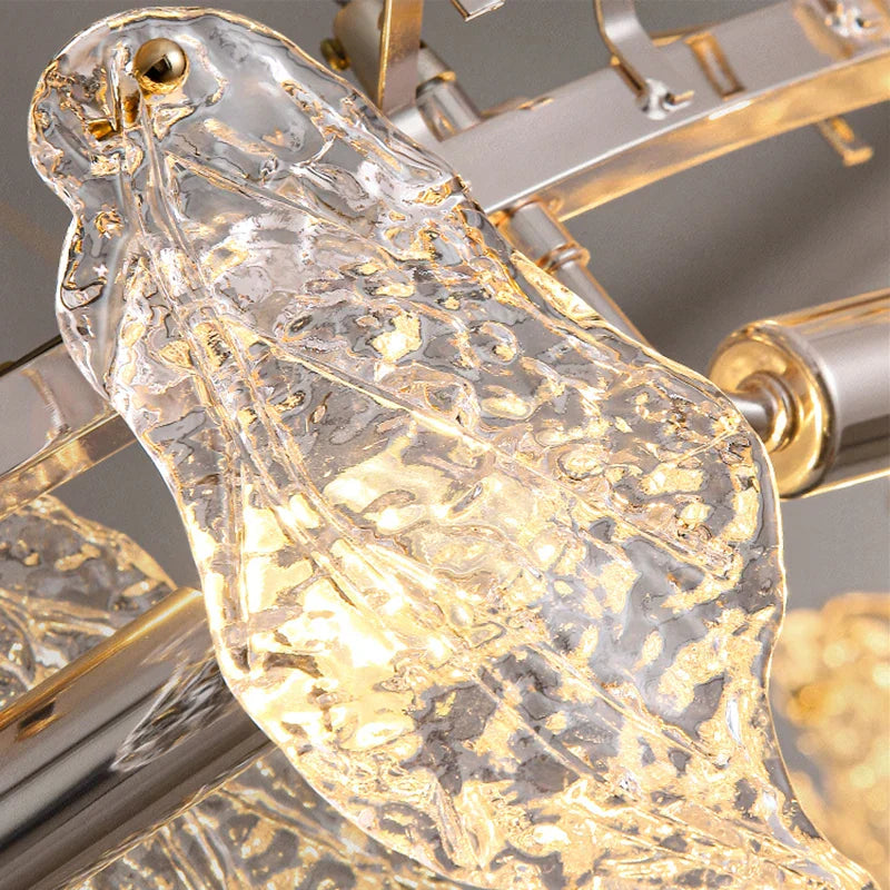 Luxury Crystal LED Round Ceiling Chandelier: Modern Bedroom & Living Room Pendant