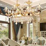 Luxe Crystal Chandelier for Bedroom, Living Room, and Dining Room