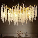 Crystal Metal Chandelier: Elegant Luxury Hanging Lamp for Home Hotel Decor