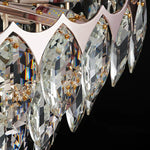 Nordic Crystal Chandelier Dimmable LED Pendant Lamp for Elegant Living Room Décor